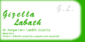 gizella labath business card