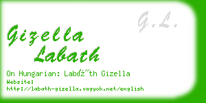 gizella labath business card
